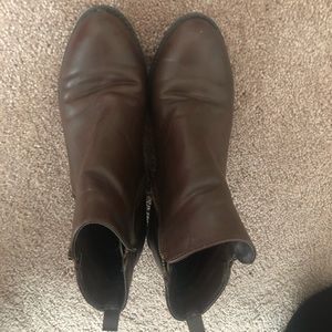 Forever 21 Faux Brown Leather Booties